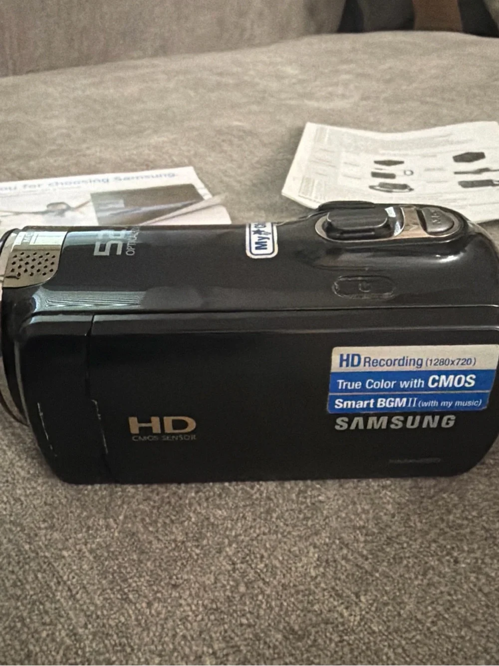 Samsung HMX-F80 HD Camcorder 52x Optical Zoom Digital Video Camera Tested Works